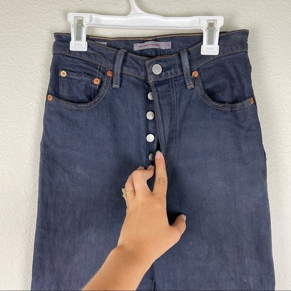 Levi’s dark wash ribcage jeans - Picture 8 of 12